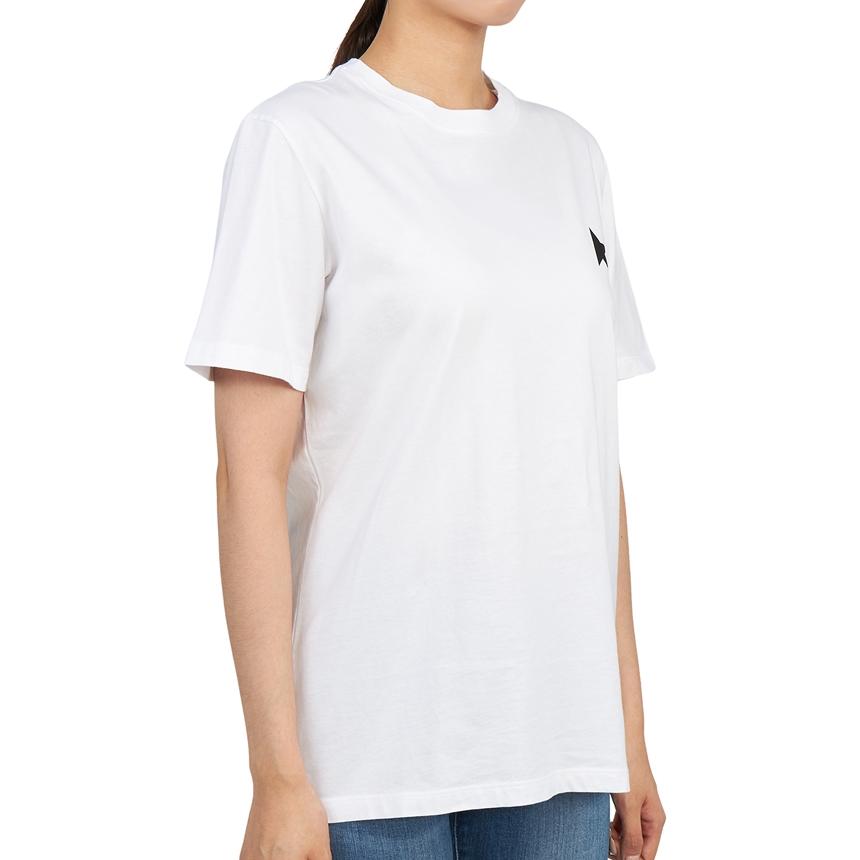 GOLDEN GOOSE Women’s Short Sleeve T-Shirt White Cotton