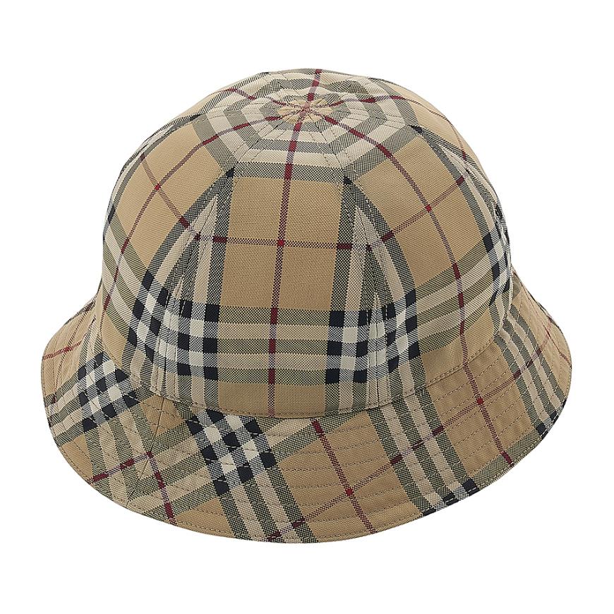 BURBERRY Vintage Check Nylon 6-Panel Bucket Hat Unisex