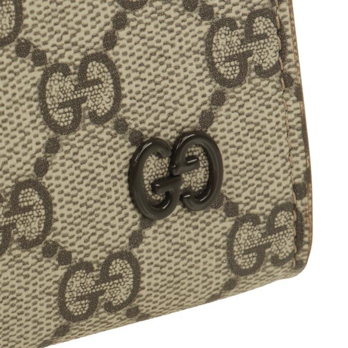 GUCCI GG Detail Canvas Pouch Clutch Bag