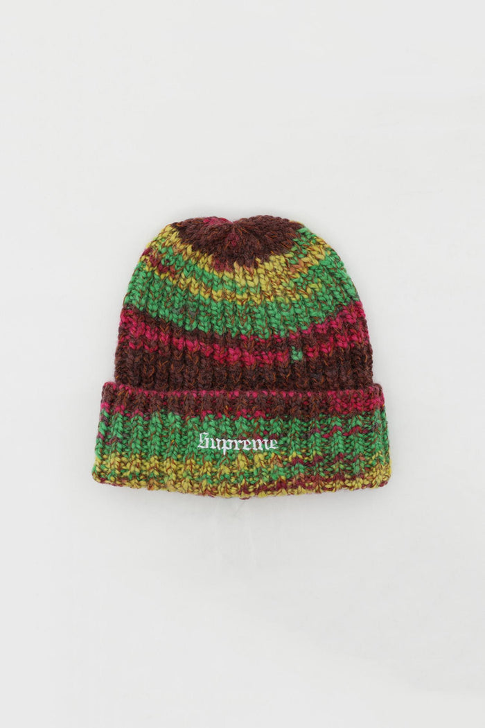 Supreme Space-Dye Stripe Unisex Beanie FW24BN37 BROWN