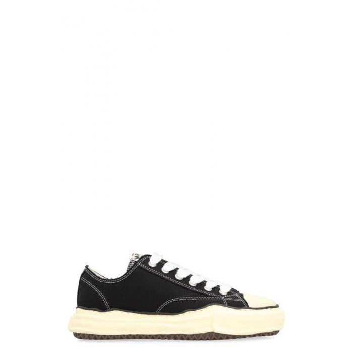 Maison Mihara Yasuhiro Peterson OG Sole Canvas Low-Top Sneakers Black