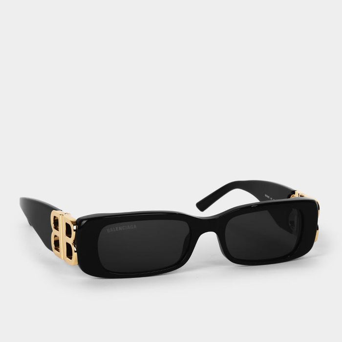 BALENCIAGA Dynasty Rectangle Sunglasses Black