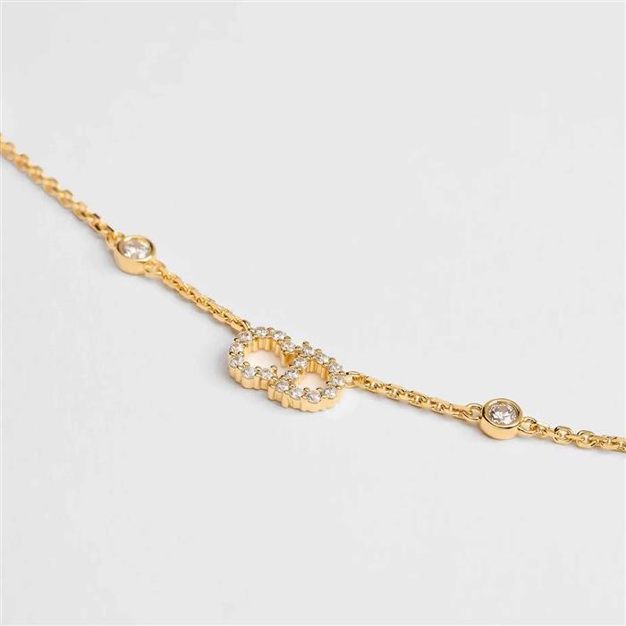 DIOR Clair D Lune Gold-Tone Crystal Pendant Necklace