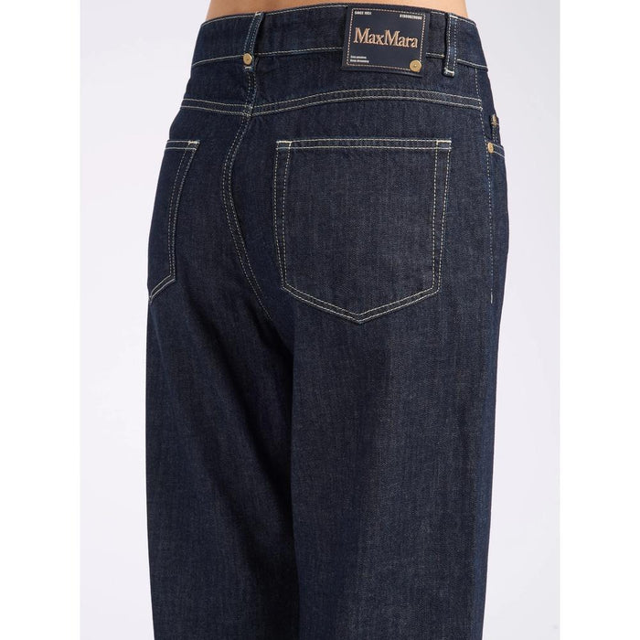 Max Mara Women’s Roll-Up Denim Jeans Blue