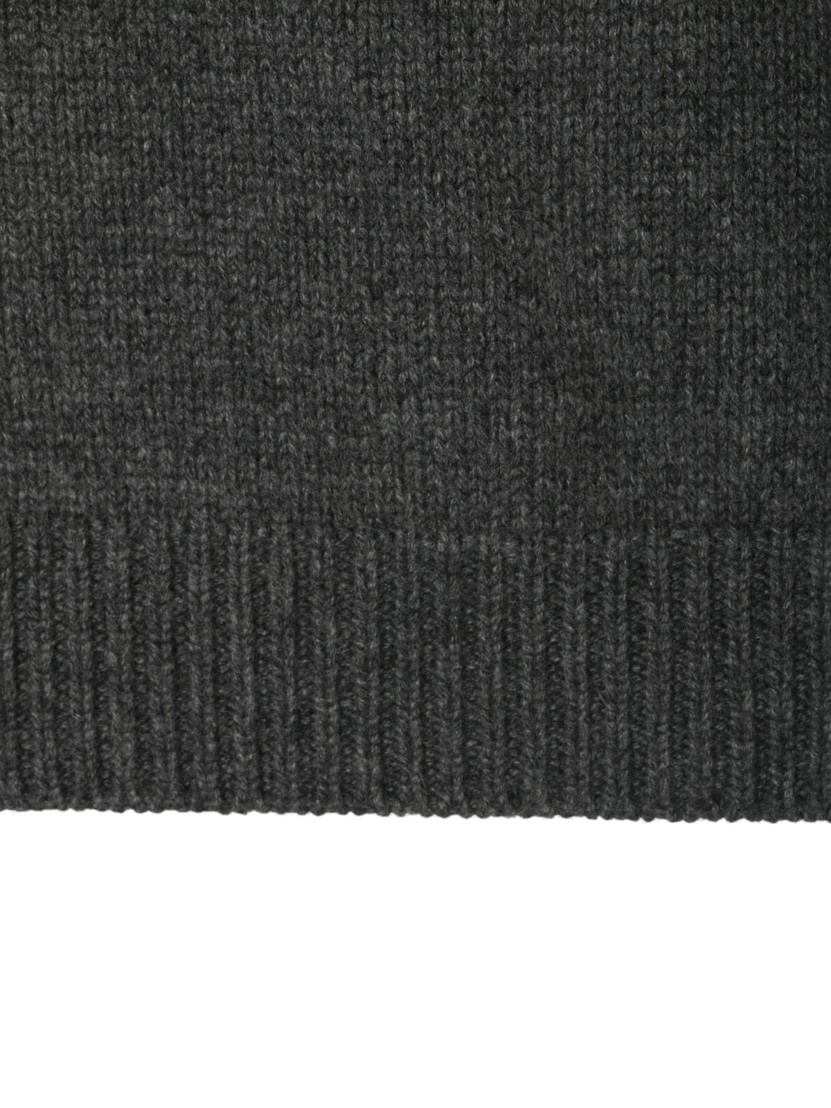 Miu Miu Back Logo Cashmere Crewneck Sweater Gray