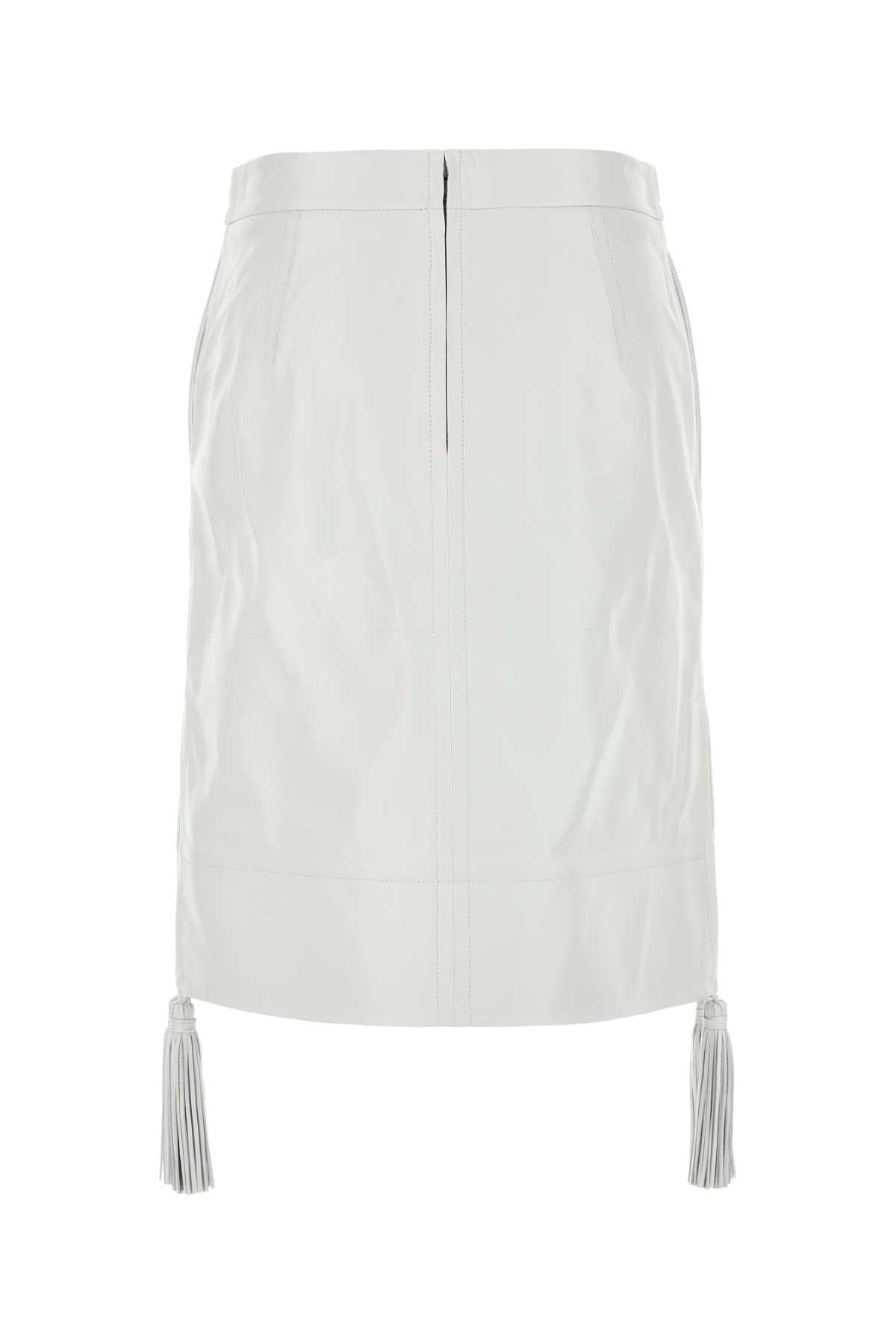 Bottega Veneta Beige Wool Midi Skirt