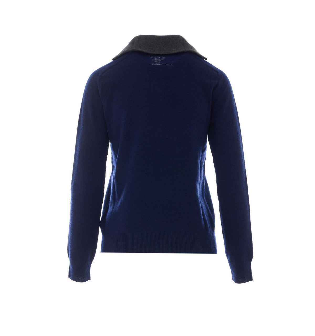 Maison Margiela Beige Wool Zip-Up Knit Cardigan