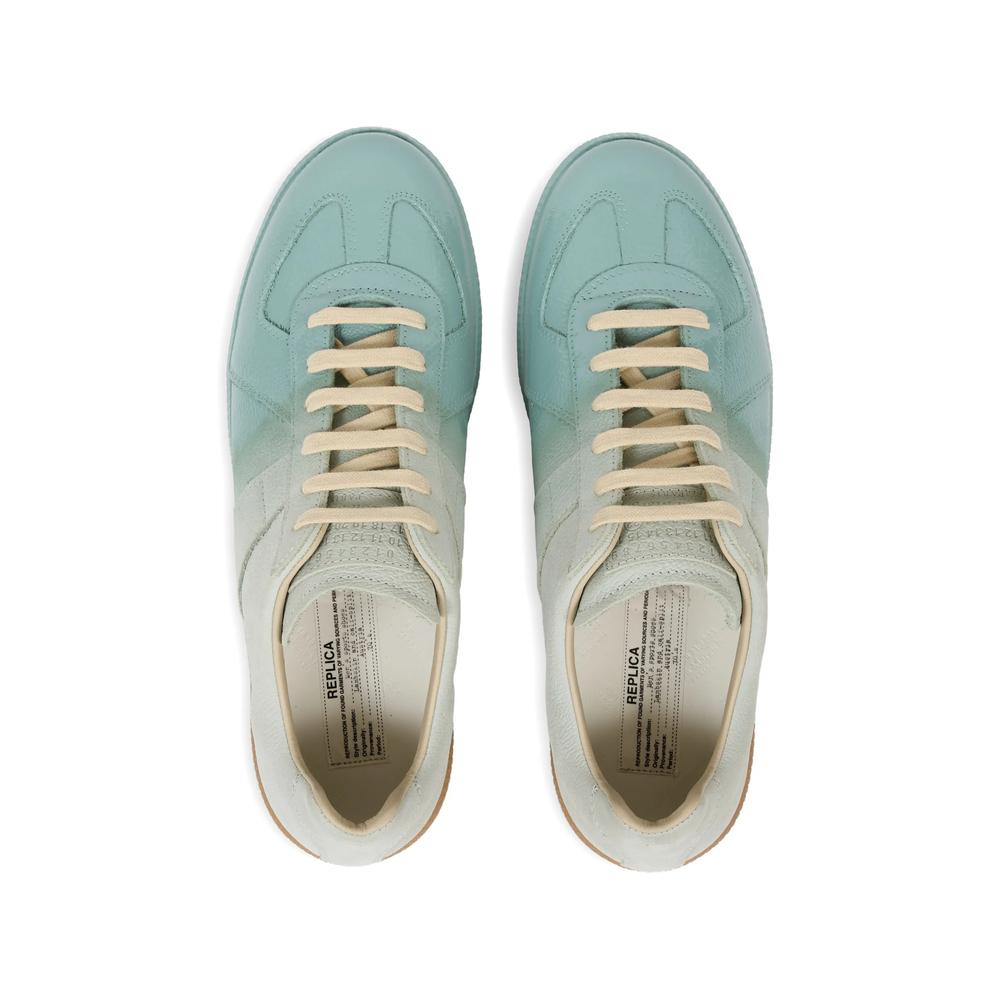 Maison Margiela White Leather Low-Top Sneakers