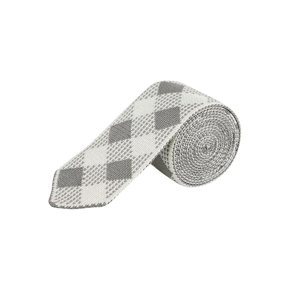 THOM BROWNE Checkerboard Diagonal Stripe Light Tie MNL044K Y4003 055