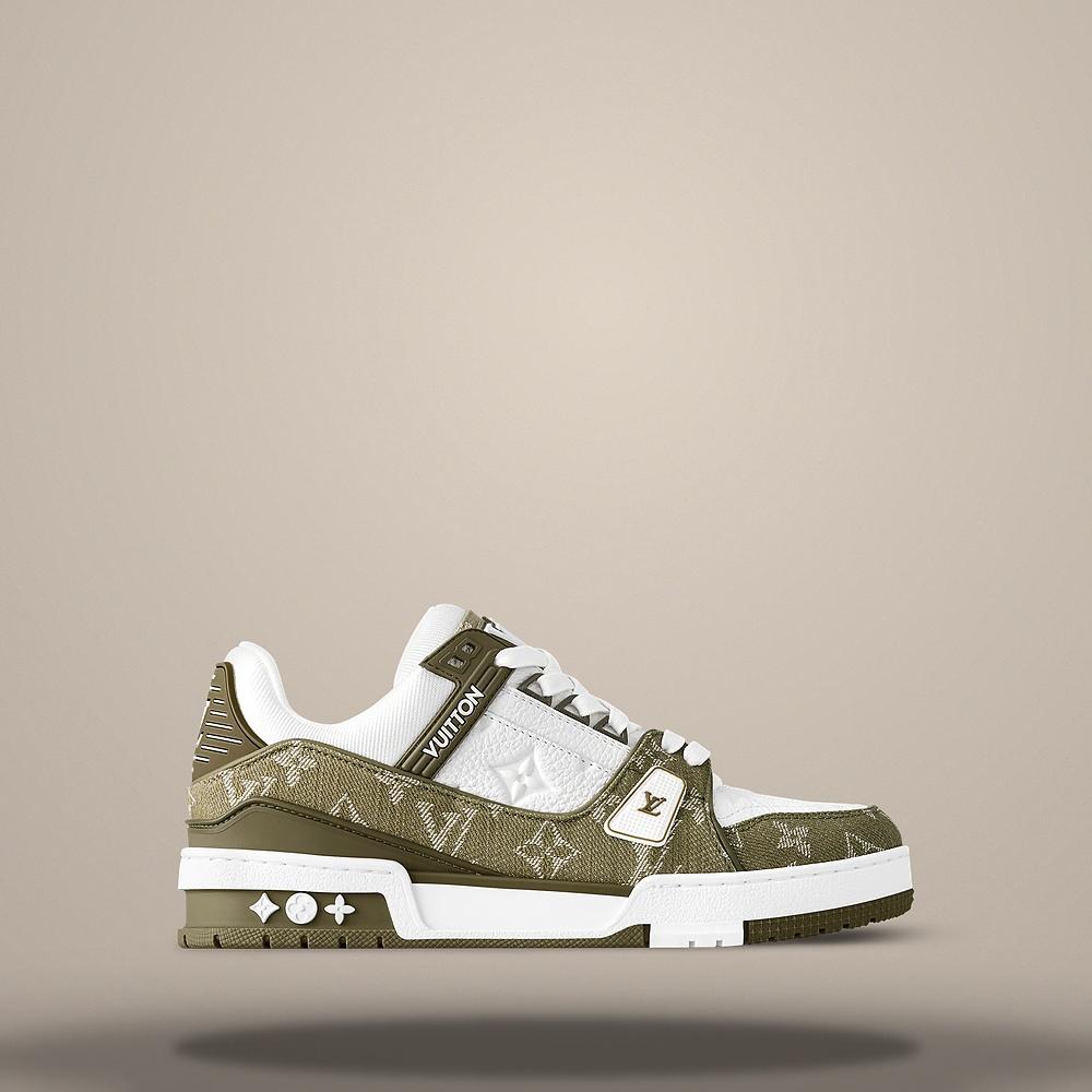 Louis Vuitton LV Trainer Khaki Green Men's Low-Top Sneakers