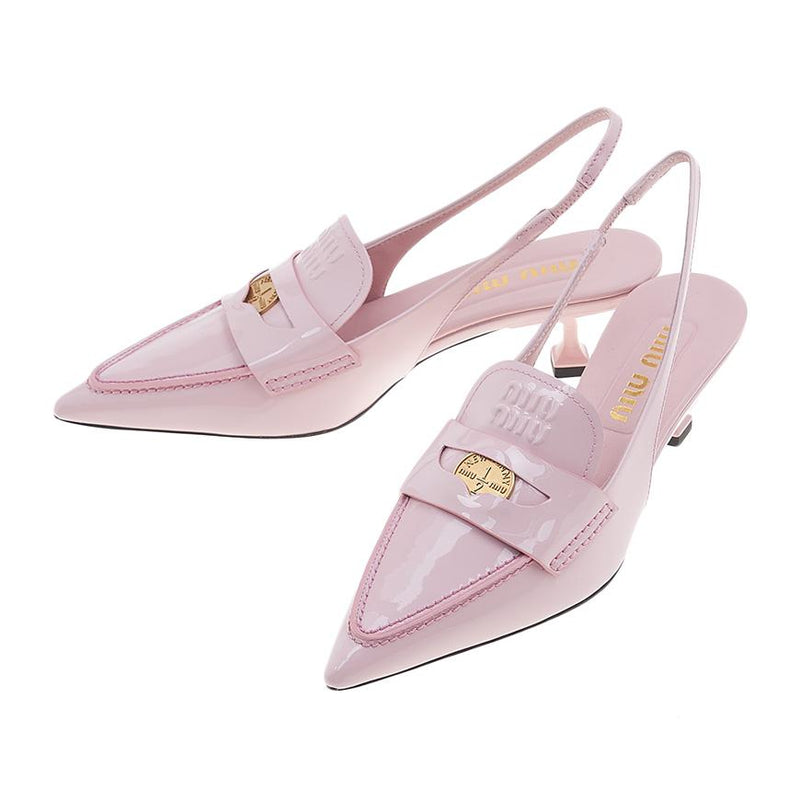 Miu Miu Patent Leather Slingback Pumps