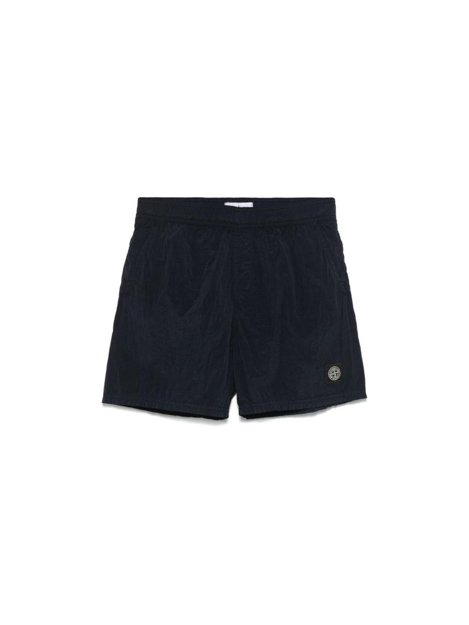 STONE ISLAND Nylon Metal In Econyl Bermuda T-Shirt Black