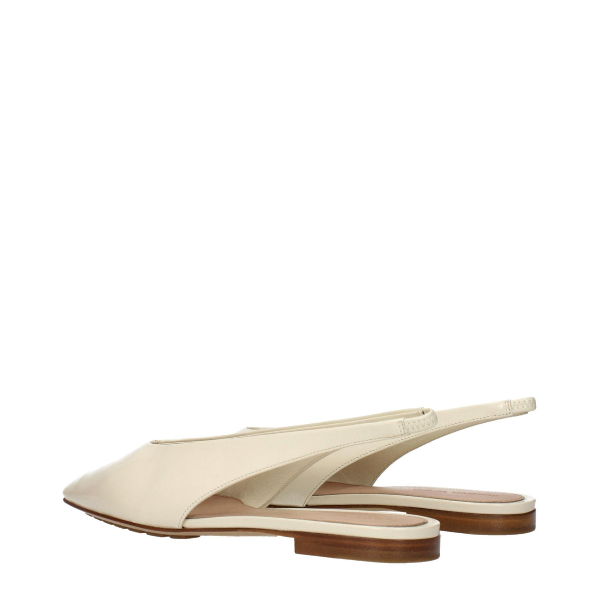 Bottega Veneta Leather Flat Shoes Black Women’s Flats