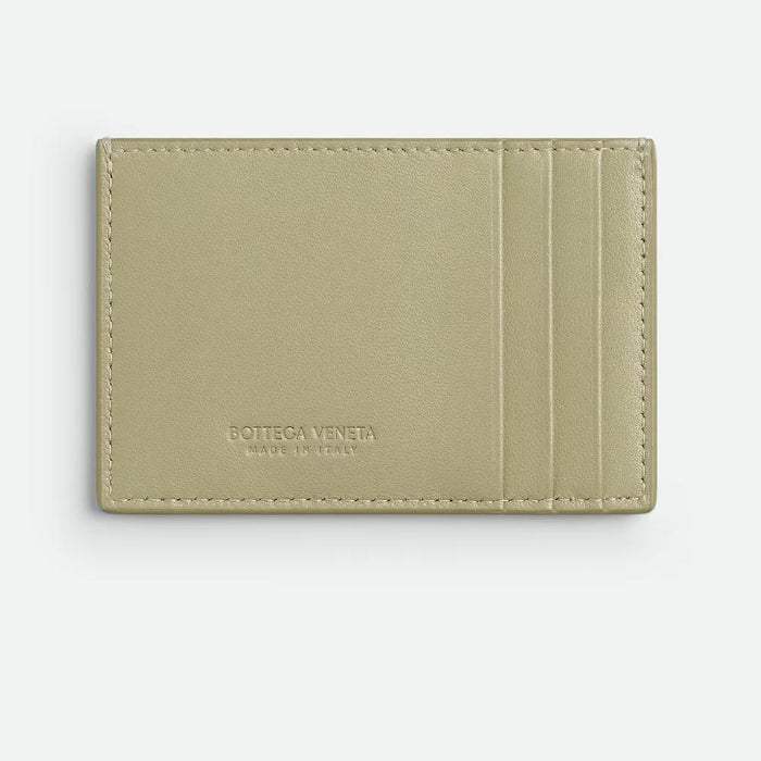 Bottega Veneta Cassette Card Case Emerald Travertine Card Holder