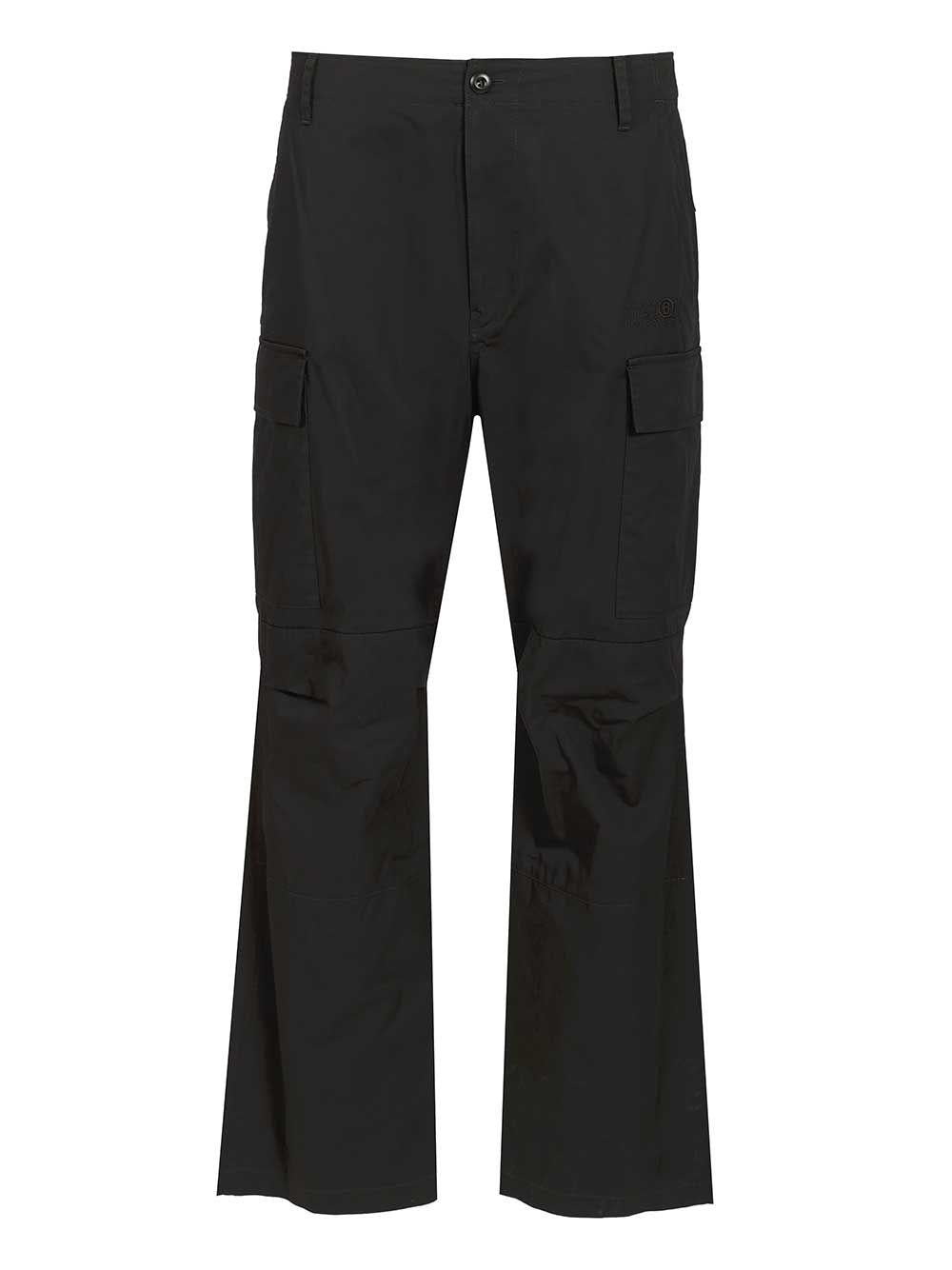 Maison Margiela Black Cotton Cargo Pants