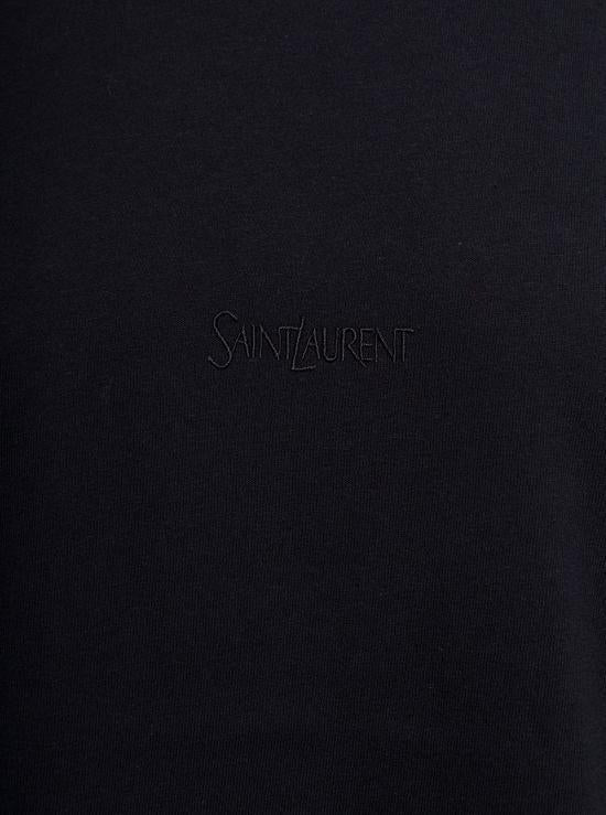 Saint Laurent Short Sleeve T-Shirt 747125 YB2XE 1000 BLACK DOM