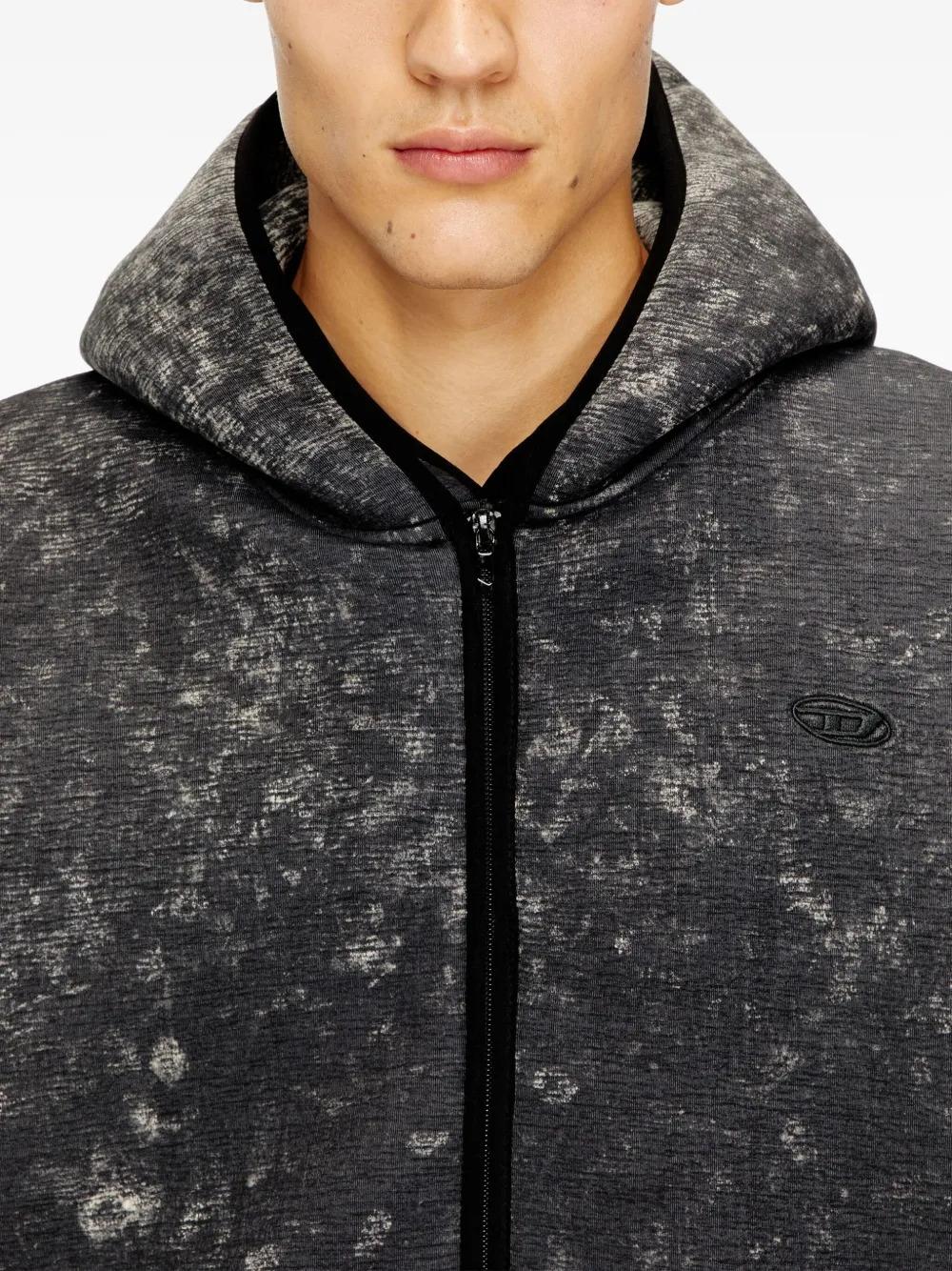 DIESEL Black Nylon Quilted Vest for Men