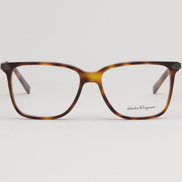 Ferragamo Transparent Tortoise Lightweight Square Acetate Eyeglasses SF2877 068