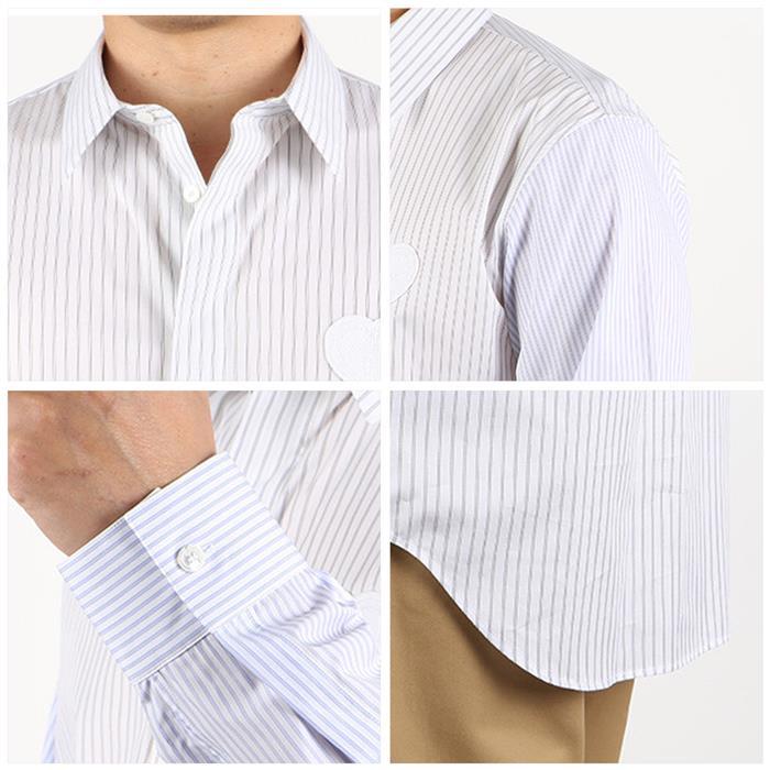 DIOR Heart Stripe Long Sleeve Shirt