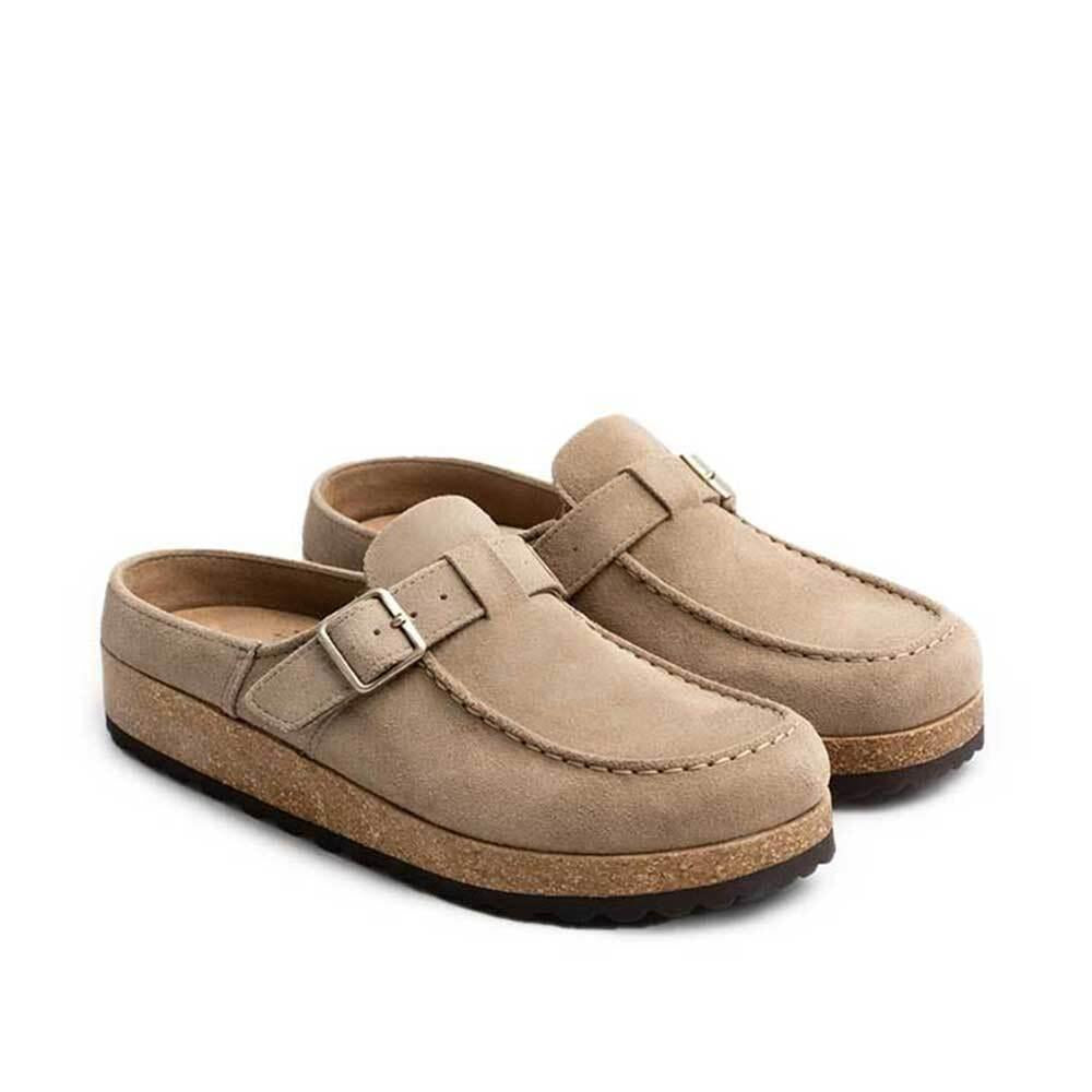 Birkenstock Braid Buckley Taupe Suede Sandals Unisex