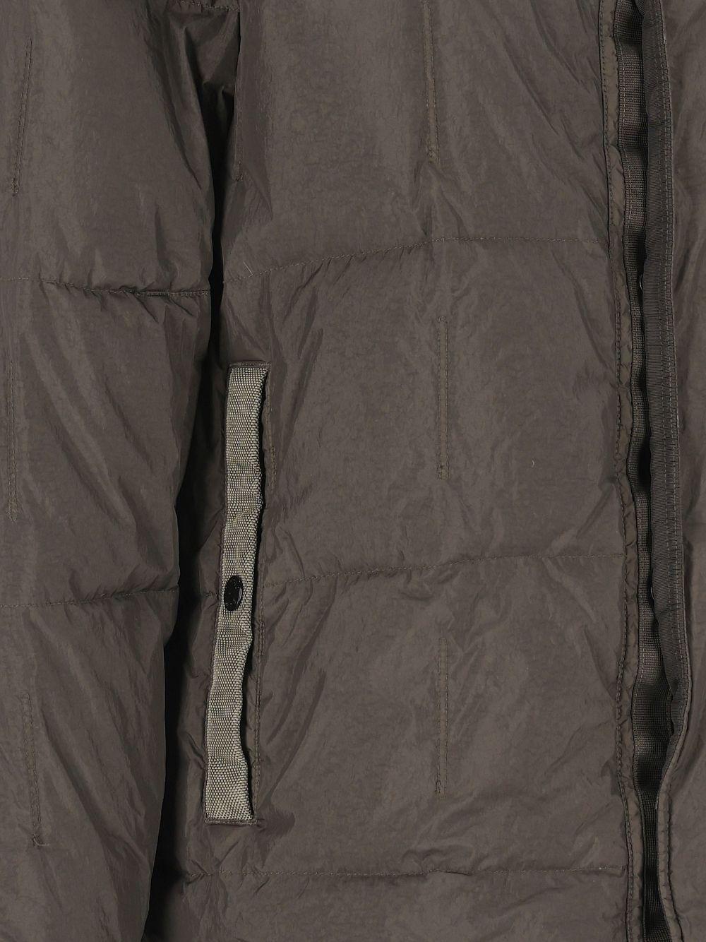 STONE ISLAND Black Down Puffer Jacket for Men