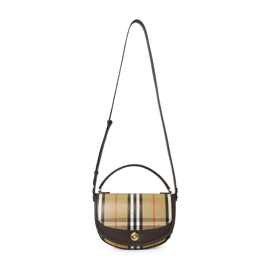BURBERRY Highland Leather Crossbody Bag for Women