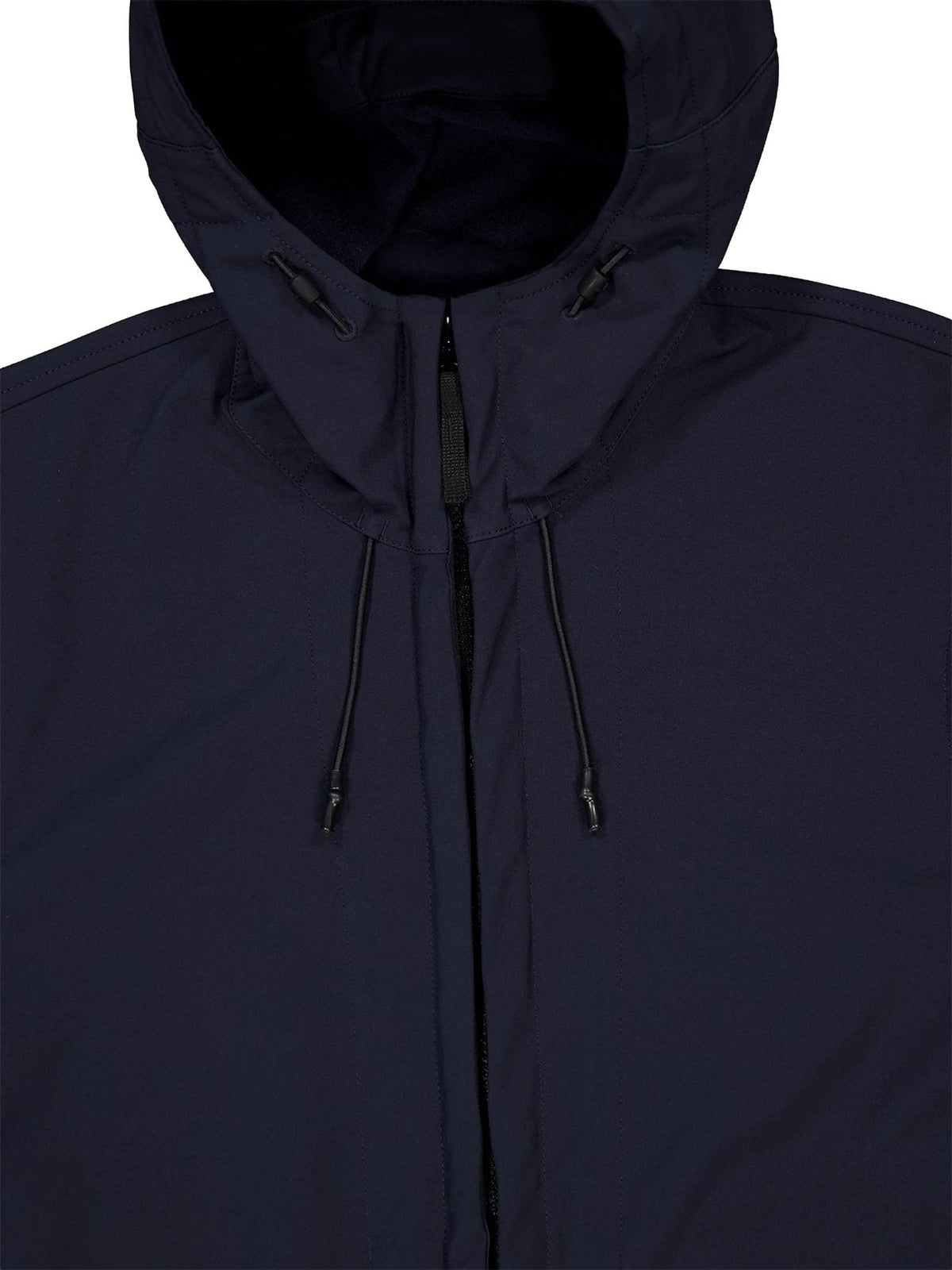 STONE ISLAND Black Cotton Zip Hoodie Bomber Jacket