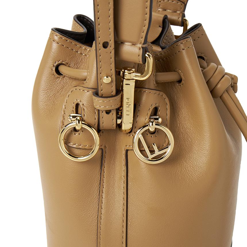 FENDI Mon Tresor Women’s Leather Bucket Shoulder Bag 8BS109 AYJ1 F19P8