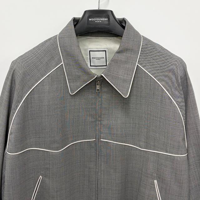 WOOYOUNGMI Wool-Poly Blend Banding Jacket for Men W261JP10 912G