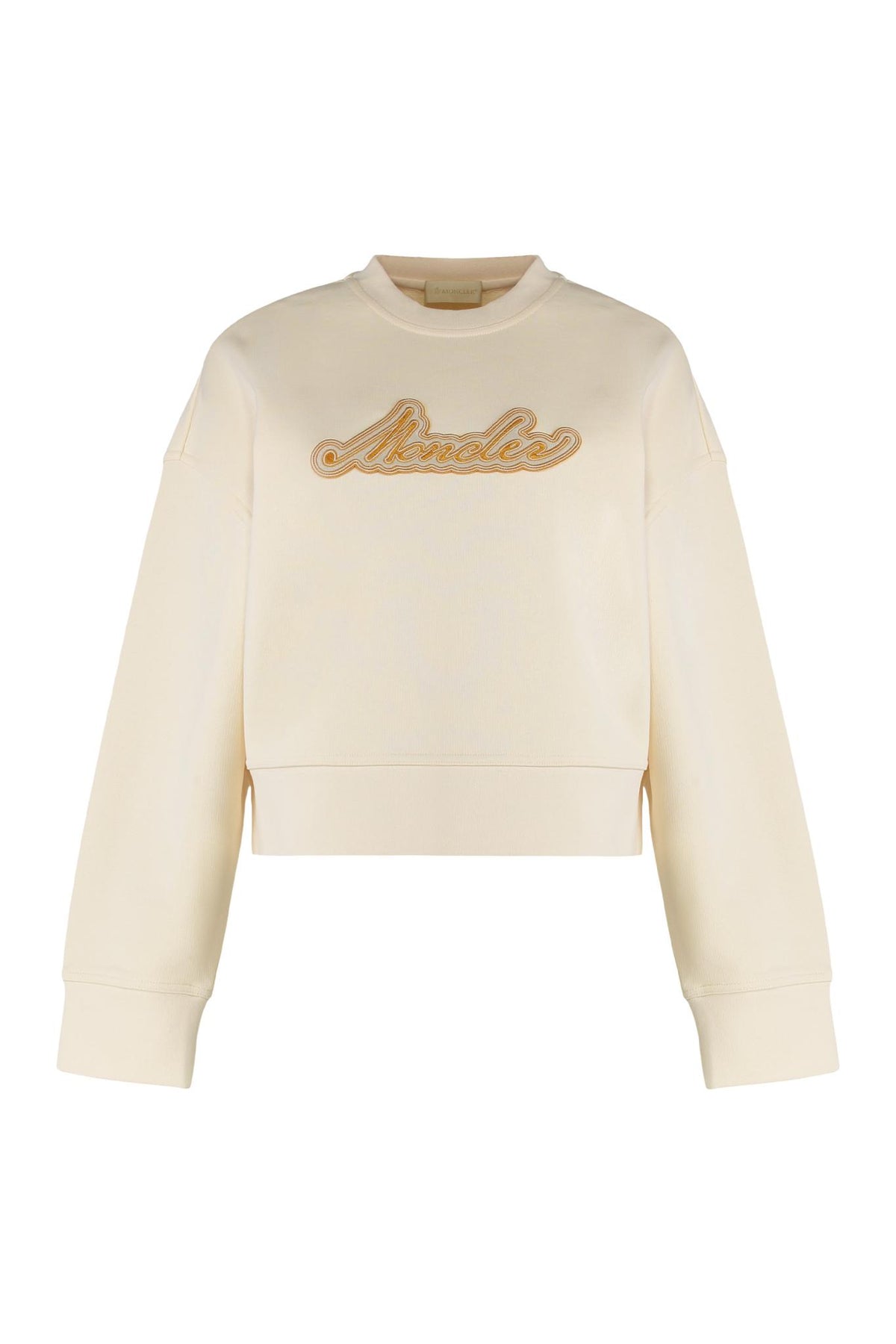 Moncler Gray Cotton Logo Sweatshirt