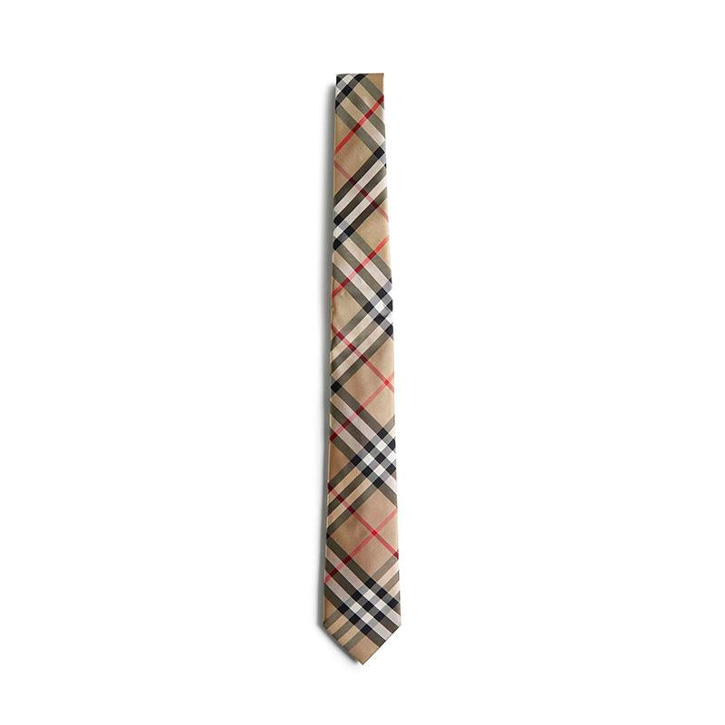 BURBERRY Check Silk Tie