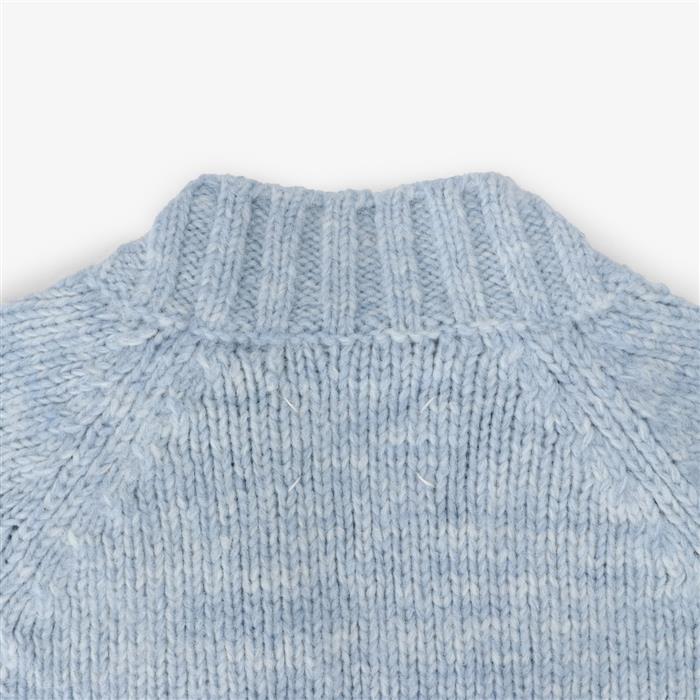 Maison Margiela V-Neck Botanical Dye Women’s Cardigan Navy Wool