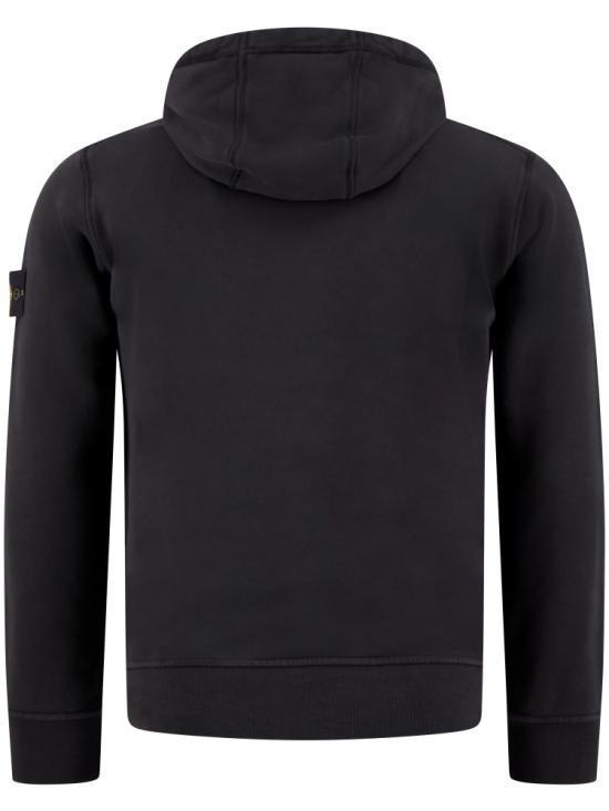 STONE ISLAND Organic Cotton Fleece Regular Fit Hoodie Sweatshirt