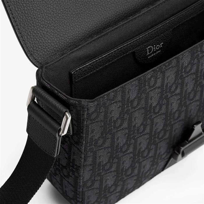 DIOR Saddle Heritage Flap Strap Crossbody Bag