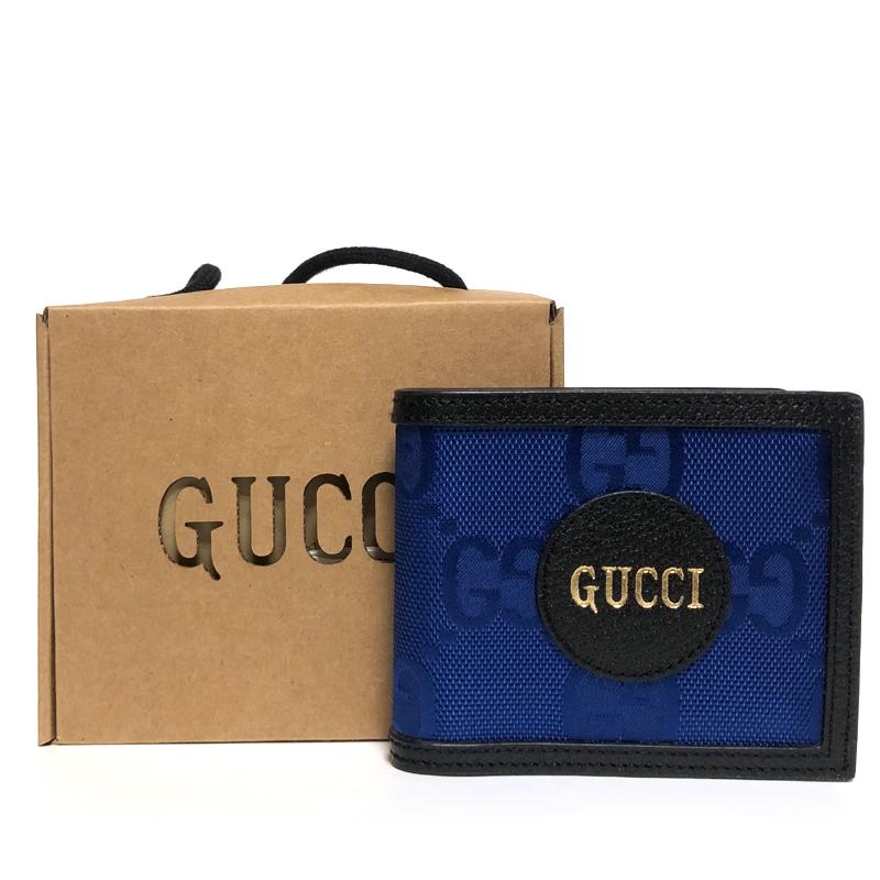 GUCCI Off The Grid Bifold Wallet Blue Black Unisex 625573 4267