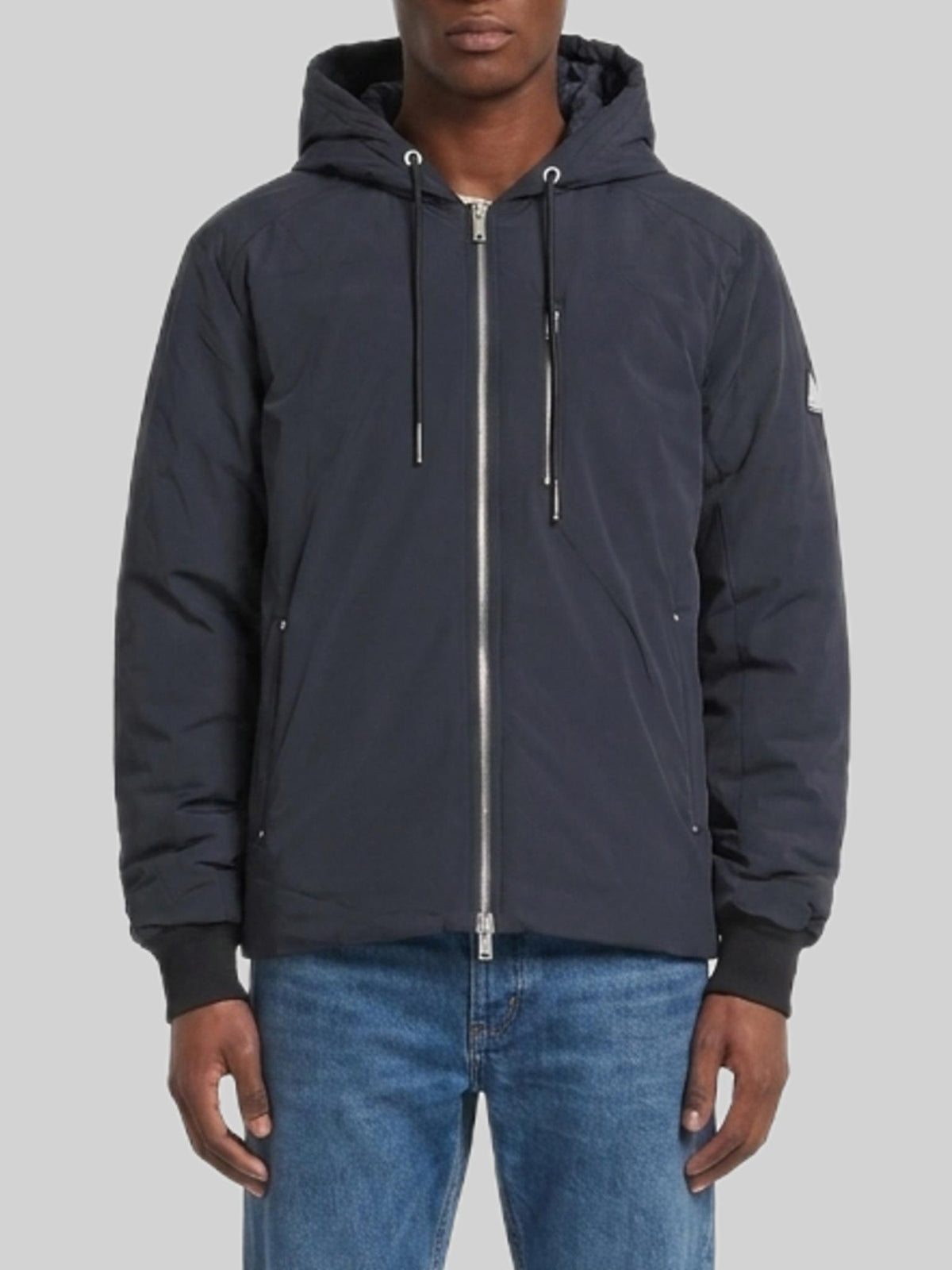 Moose Knuckles Black Down Puffer Jacket for Men