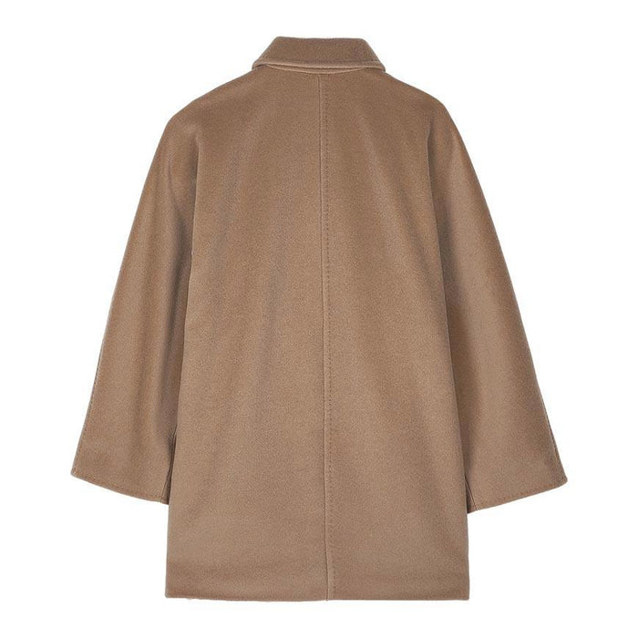 Max Mara Women’s Rebus Icon Coat Beige Wool Blend