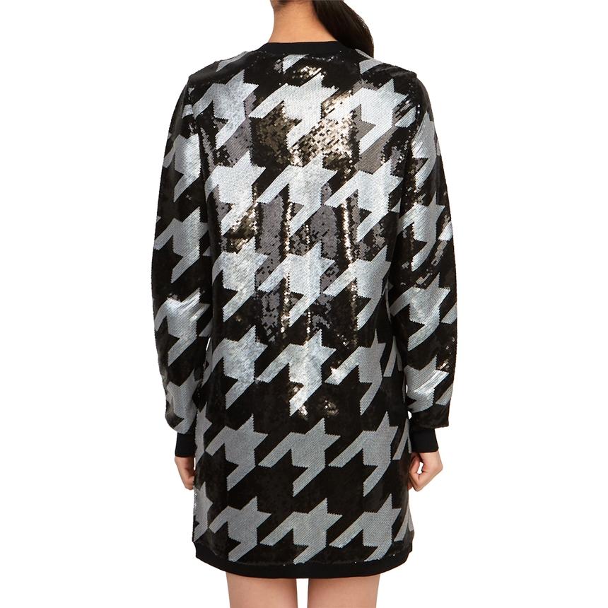 ALLSAINTS Black White Juella Toni Women’s Mini Dress