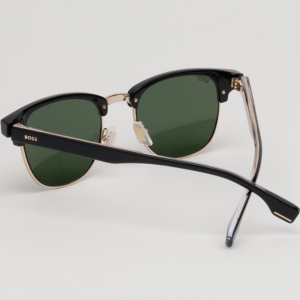 HUGO BOSS Black Semi-Rim Rectangle Sunglasses Unisex BOSS1381S 2M2QT