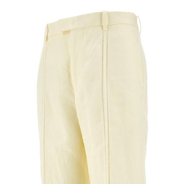 Bottega Veneta Beige Wool Classic Trousers