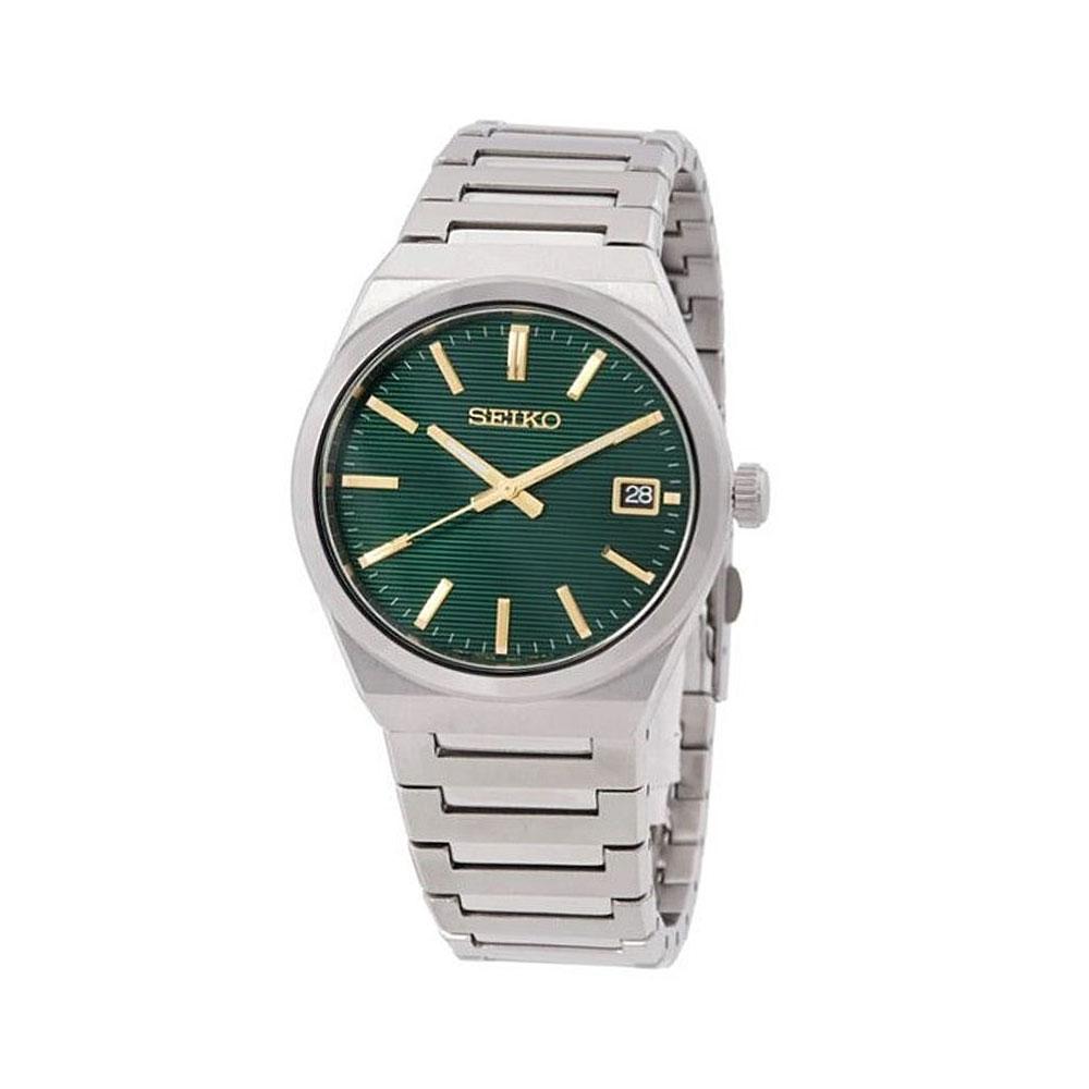 Seiko Discover More 3-Hand Quartz Men’s Metal Watch SUR601 P