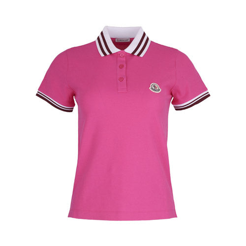 Moncler Women’s Short-Sleeve Polo Shirt 8A00005 84720 544