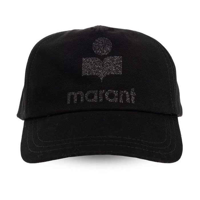 Isabel Marant Glitter Tyrone Cap Black Women’s Baseball Hat