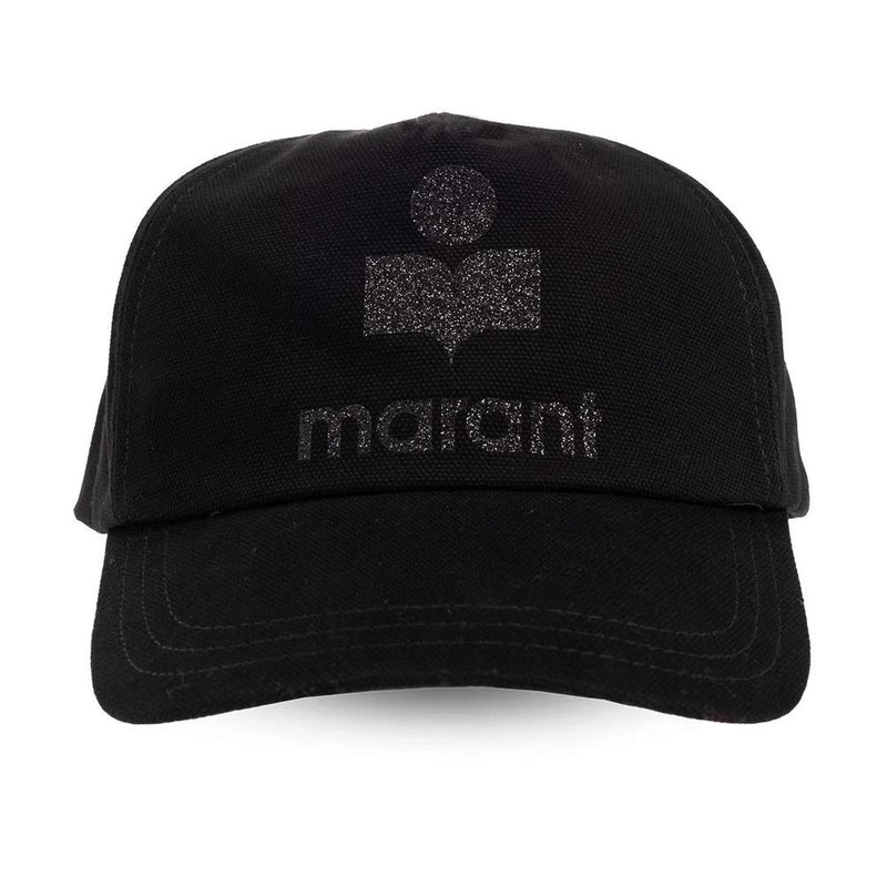 Isabel Marant Glitter Tyrone Cap Black Women’s Baseball Hat