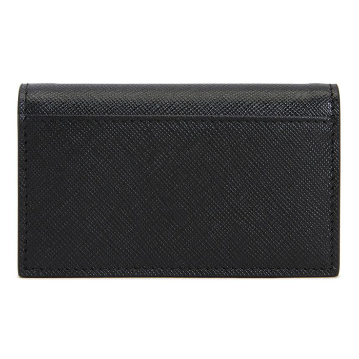 PRADA Saffiano Leather Men's Card Holder Wallet Black