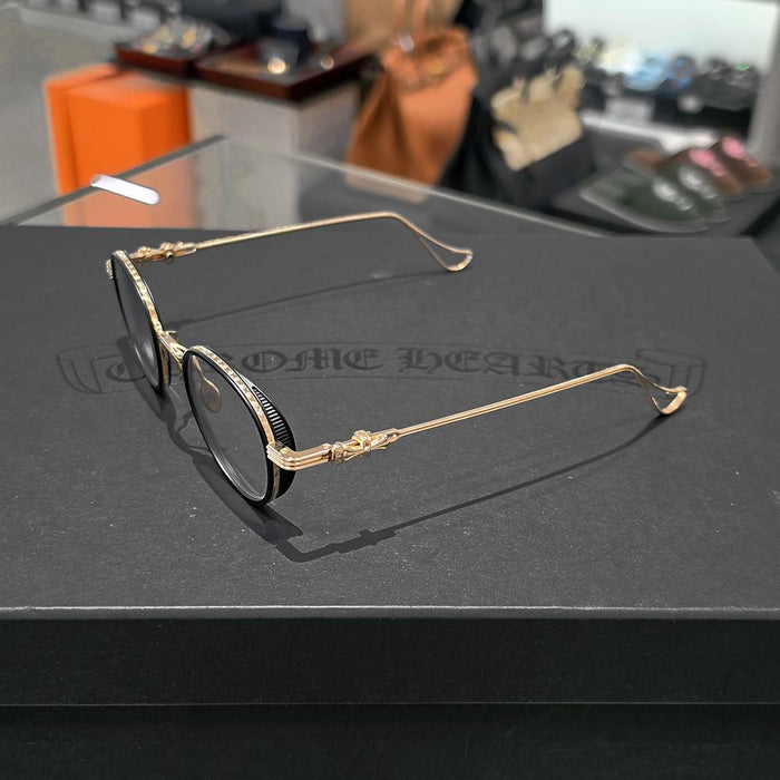 Chrome Hearts Matte Black Gold Spanky Unisex Eyeglasses