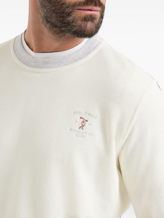 Brunello Cucinelli Off White Long Sleeve Sweatshirt MM8263390 G CA819