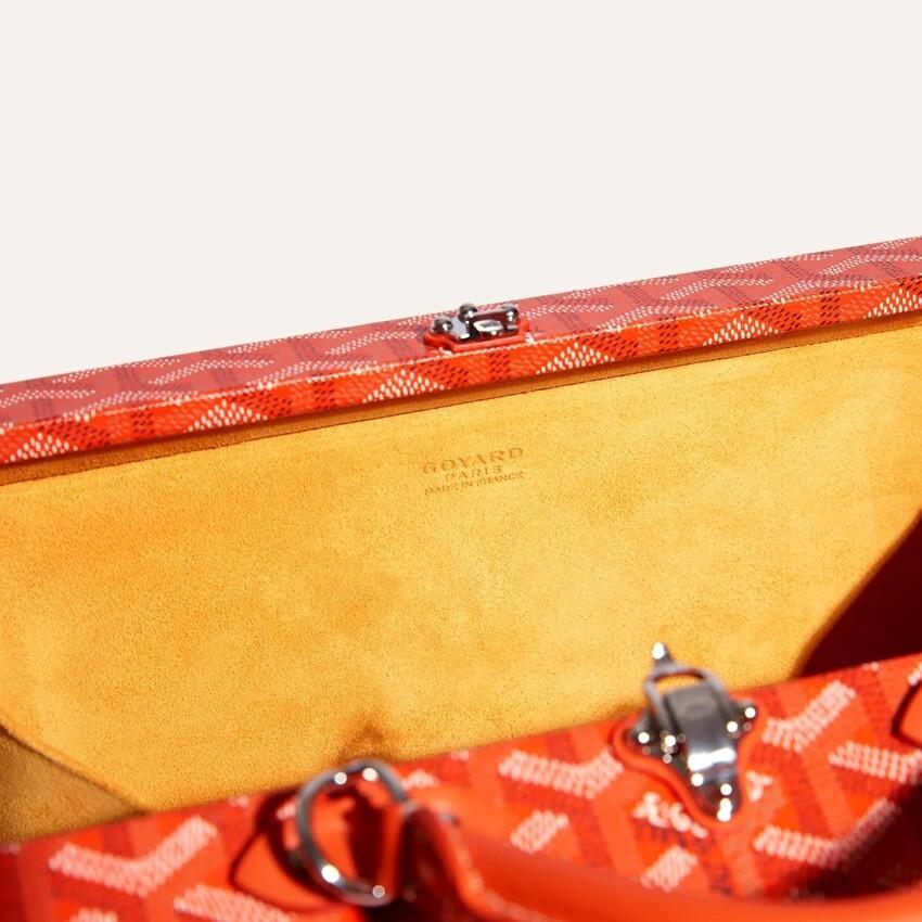 GOYARD Orange Grand Hotel Trunk Tote Bag for Women GHOTELPMLTY 07 CL07 P