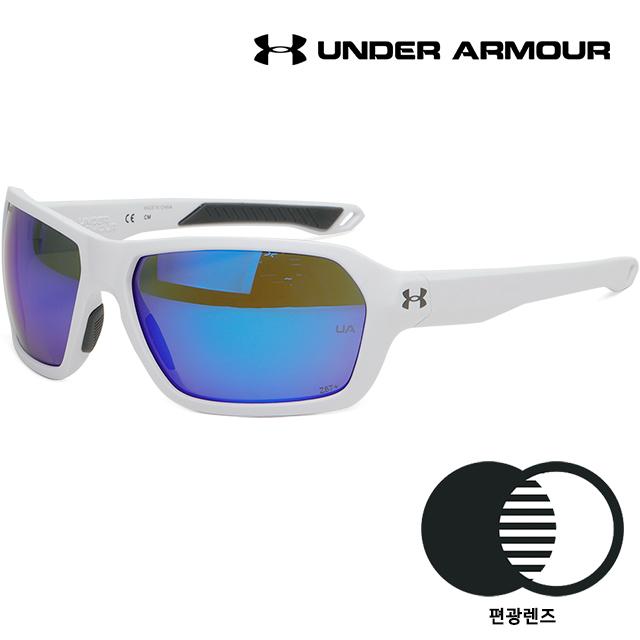 Under Armour Polarized Sports Sunglasses Blue Mirror Outdoor Unis UA RECON 6HT7N