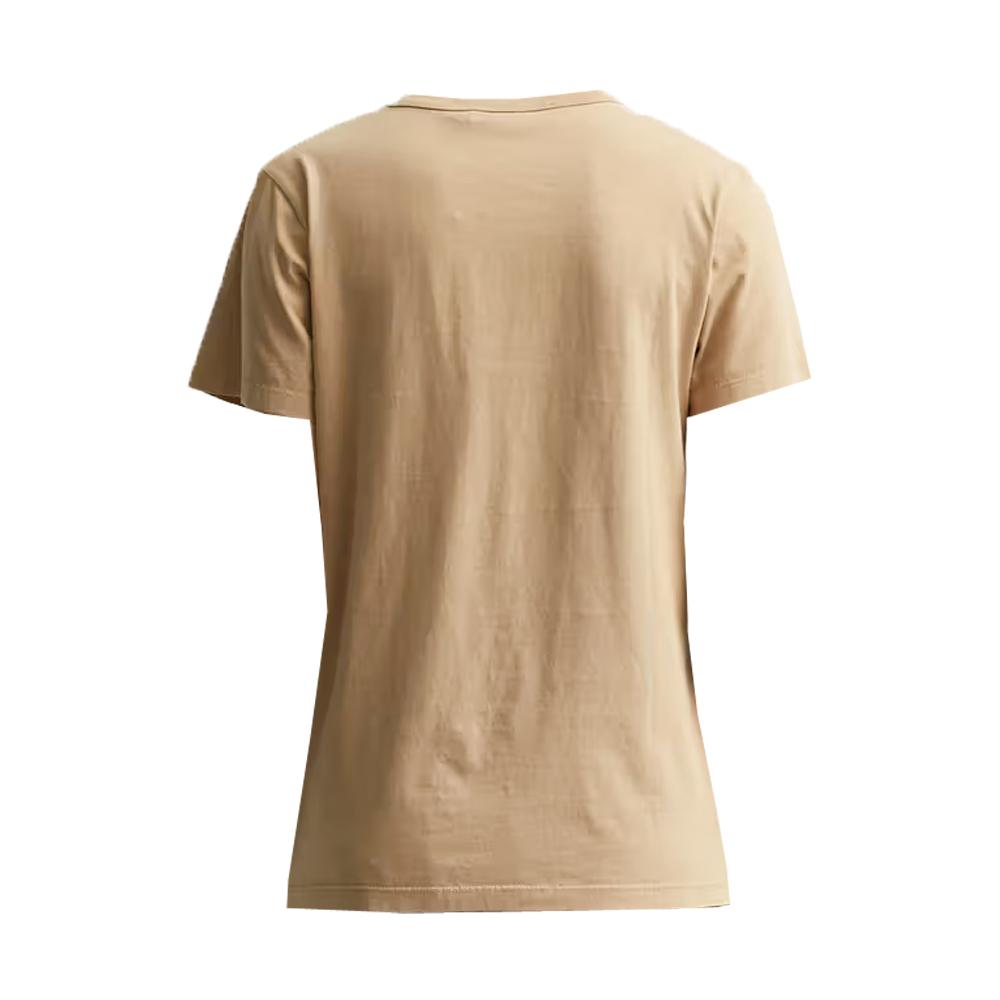 Maison Kitsune Women's Beige Fox Logo T-Shirt AW00103KJ0005 P220